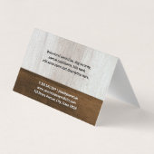 Honden Roedel | Hondentraining | Houtstructuur Visitekaartjes (Achterkant)