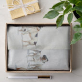  honden rond de kerstboom tissuepapier (Geschenk)