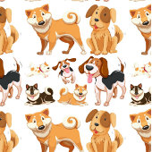 Honden, slappe oren, krullende staarten Case-Mate iPhone case