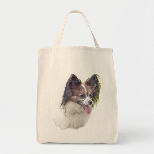 Honden - Speelgoed riet - Papillion Tote Bag (Voorkant)