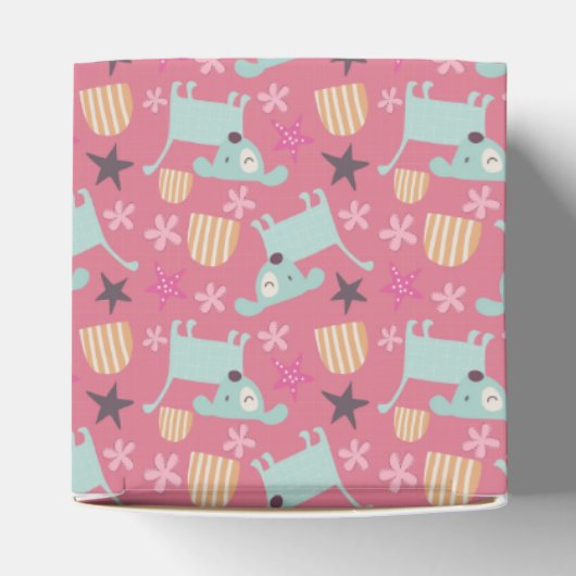 Honden, sterren en bloemen bedankdoosjes (Bovenkant)