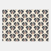 Honden & Stippen op Cream Inpakpapier Vel (Voorkant 2)