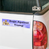 Honden tegen Trump Bumpersticker (Op Truck)