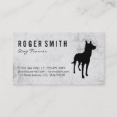 Honden Training Grof Achtergrond Visitekaartje (Voorkant)