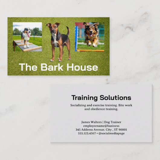 Honden training visitekaartje (Voorkant / Achterkant)