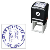 Honden uitlaatlogo Golden retriever Zelfinktende Stempel (In situ)