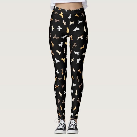 Honden uitvoeren (groot patroon) leggings (Voorkant)