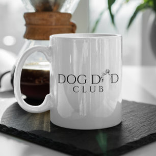 Honden Vader Club Minimal Lijn Kunst Koffiemok