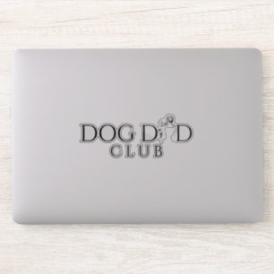 Honden Vader Club Minimal Lijn Kunst Sticker