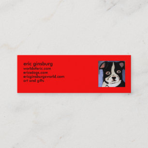 honden van eric ginsburg mini visitekaartje