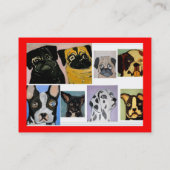 honden van eric ginsburg visitekaartje (Achterkant)