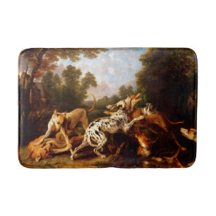 Honden vechten (door Frans Snyders) Badmat