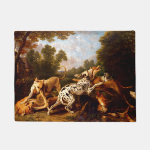 Honden vechten (door Frans Snyders) Deurmat