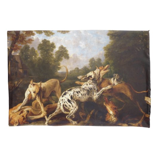 Honden vechten (door Frans Snyders) Kussensloop (Voorkant-Links)