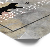 Honden verwelkomen mensen getolereerd verontruste  poster (Hoek)