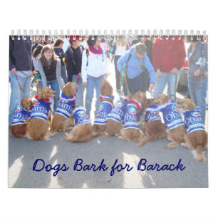 Honden voor de agenda van Obama Kalender