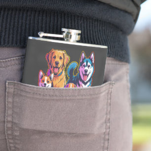 Honden Voor Mensen Grappig Ontwerp Voor Hondenlief Heupfles