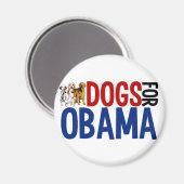 Honden voor Obama Magneet (Voorkant / Achterkant)