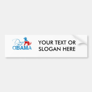 Honden voor Obama - .png Bumpersticker