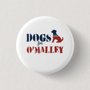 Honden voor O'Malley Ronde Button 3,2 Cm