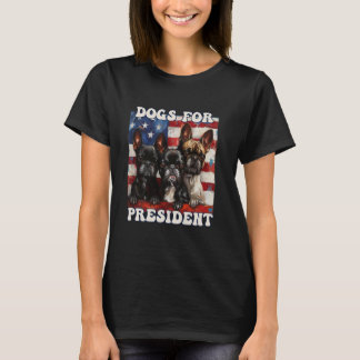 Honden voor President 2024 Verkiezingen Amerikaans T-shirt
