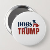 Honden voor Trump Ronde Button 4,0 Cm (Voorkant /achterkant)