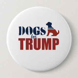 Honden voor Trump Ronde Button 4,0 Cm