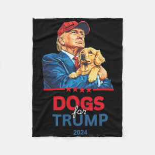 Honden Voor Trump Trump Fleece Deken