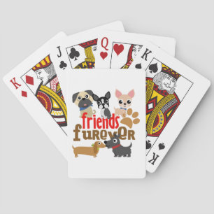 Honden Vrienden Voor Altijd Puppy's Pokerkaarten