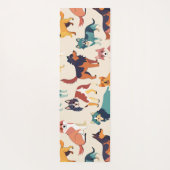 Honden Waterverf Aangepast patroon Yogamat (Achterkant)