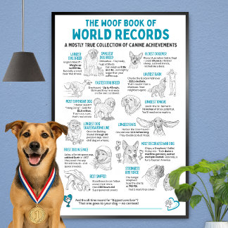 Honden Wereldrecords - Grappige Hond Poster