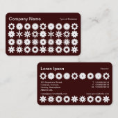 Honden - Wit over donkerbruin Visitekaartje (Voorkant / Achterkant)