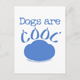 HONDEN zijn Cool Paw Print Briefkaart
