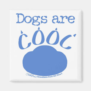 HONDEN zijn Cool Paw Print Magneet