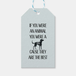 Honden zijn de beste - Gift Label Cadeaulabel