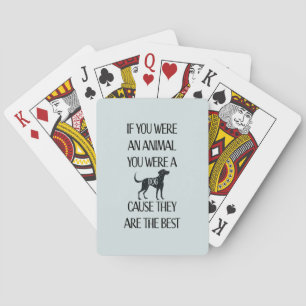 Honden zijn de beste - pokerkaarten