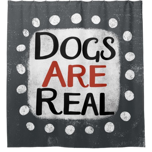 Honden zijn echte douchegordijnen (Voorkant)