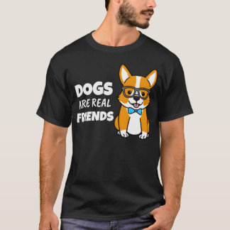 Honden zijn echte vrienden jongen t-shirt