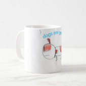 honden zijn een goede mok (Voorkant links)