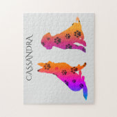 Honden zijn gepersonaliseerde puzzel voor kinderen (Verticaal)