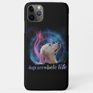Honden zijn heel leven kleurrijk iPhone 11 pro max hoesje