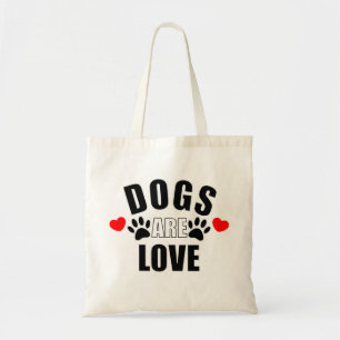 Honden zijn liefde tote bag