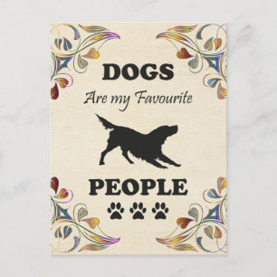 Honden zijn mijn favoriete Briefkaart