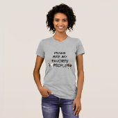honden zijn mijn favoriete mensen T-shirt (Voorkant volledig)