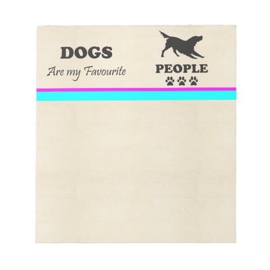 Honden zijn mijn favoriete Notitieblok (Voorkant)