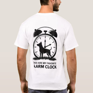 Honden zijn mijn favoriete wekker - Grappige Heren T-shirt