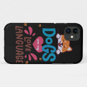 Honden zijn mijn liefdestaal Case-Mate iPhone case (Achterkant (horizontaal))