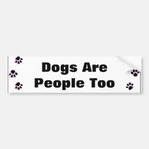 Honden zijn ook mensen bumpersticker
