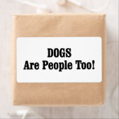 HONDEN zijn ook mensen! Etiket (Insitu)