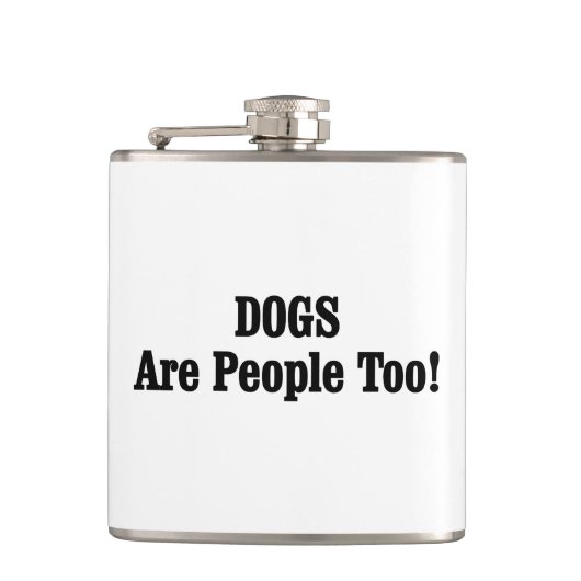 HONDEN zijn ook mensen! Heupfles (Voorkant)